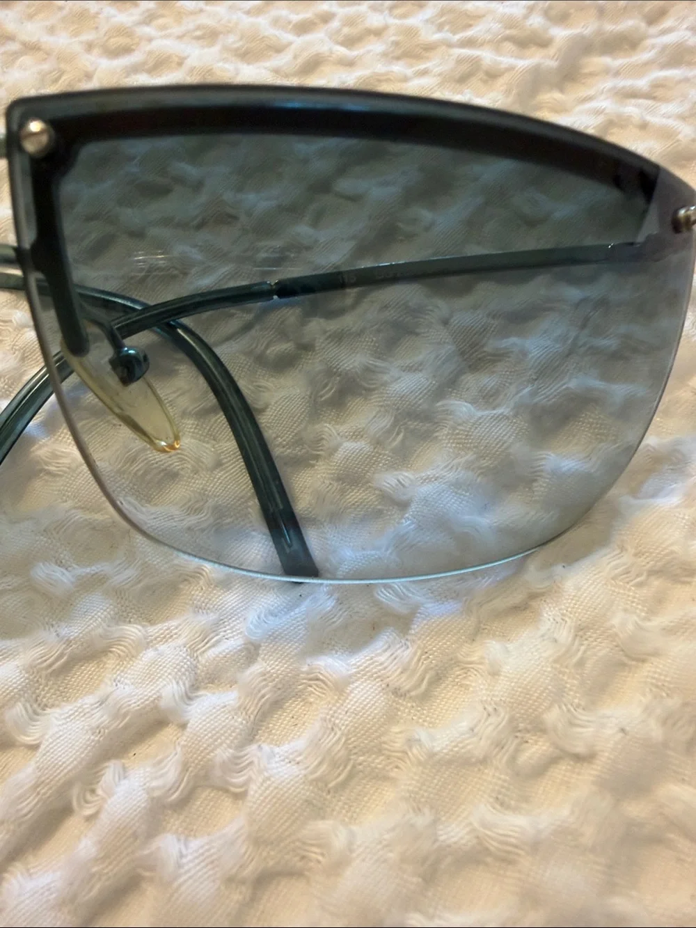 Gucci Rimless Sunglasses with Blue Gradient Lenses
